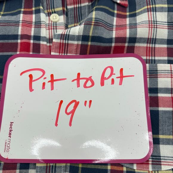 Sewn For J. Crew Plaid Button Up Shirt Mens Small Slim Fit Preppy Basic Workwear - Picture 3 of 5